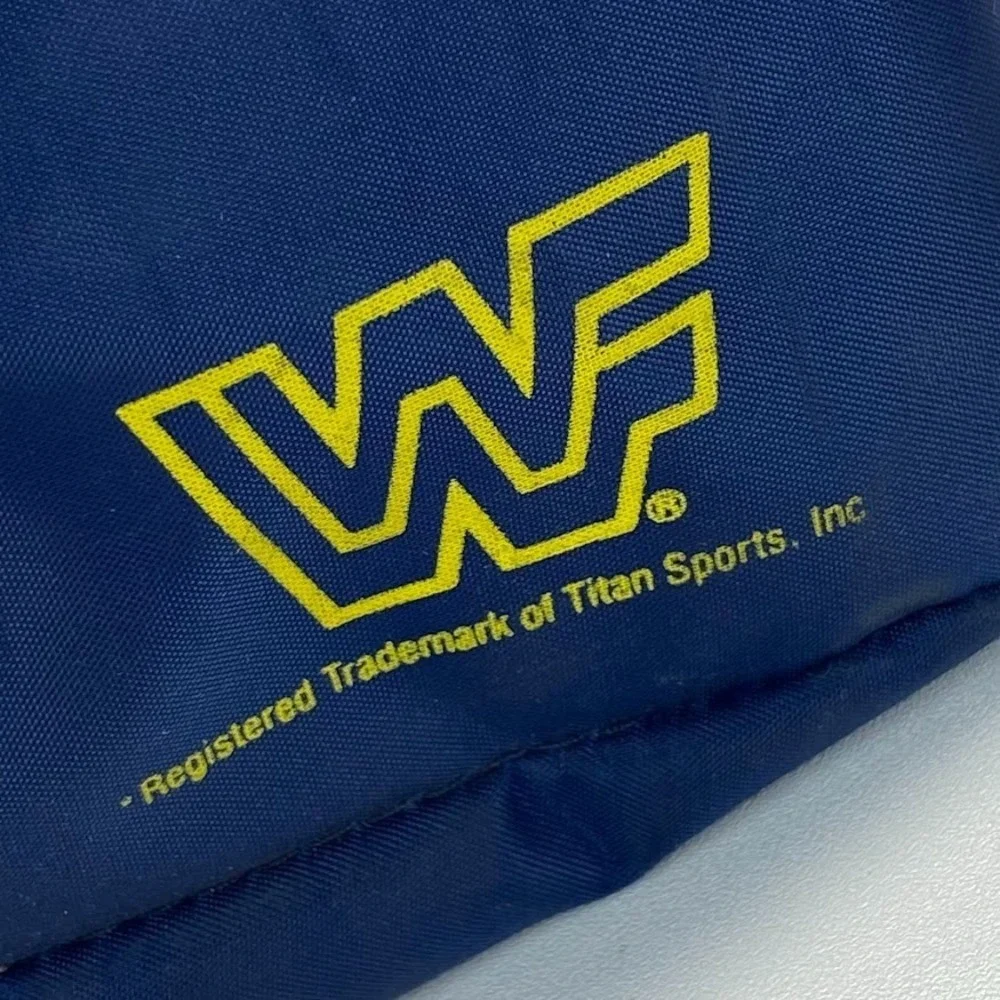 VTG WWF Gym Duffel Bag Original 80s World Wrestling Federation Miller Lite